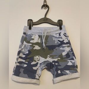 GAP Kids Blue and Gray Camouflage Shorts